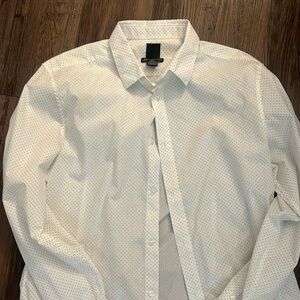 Slim Fit Dotted Button Up Shirt